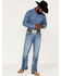Wrangler Retro Men's Llano Light Medium Wash Stretch Slim Bootcut Jeans , Light Medium Wash, hi-res