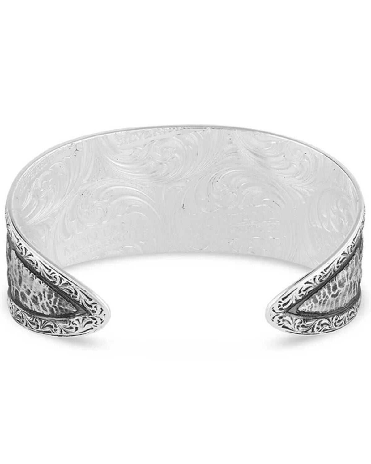 Montana Silversmiths Women's Blue Spring Turquoise Cuff Bracelet, Silver, hi-res