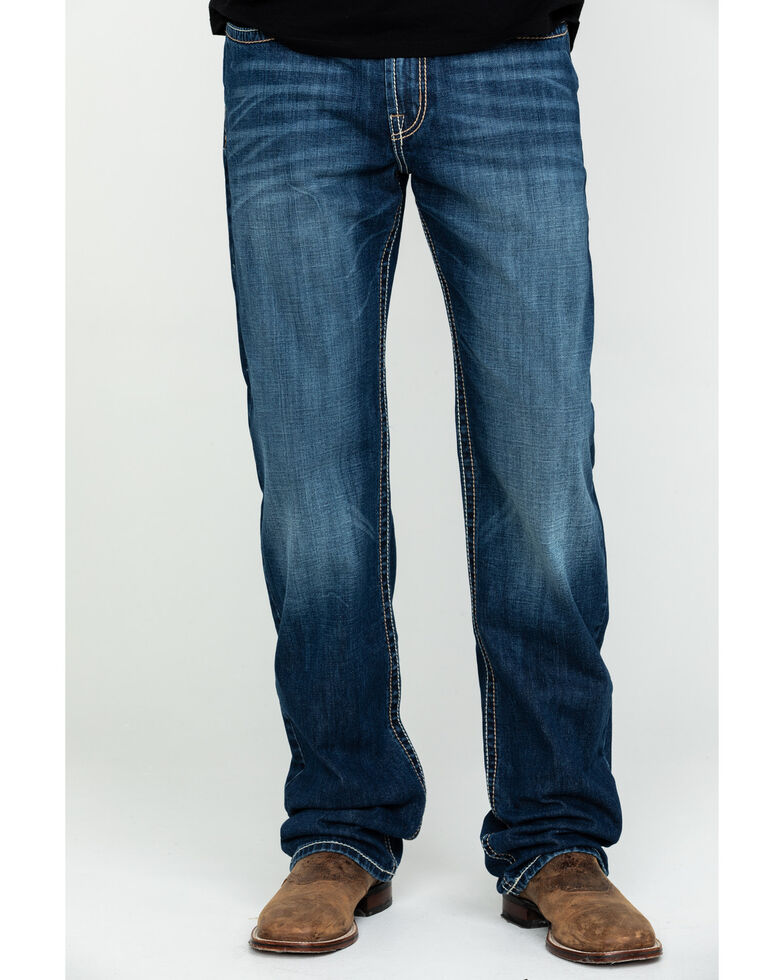 Cinch Men's White Label Medium Stone Relaxed Straight Jeans | Boot Barn