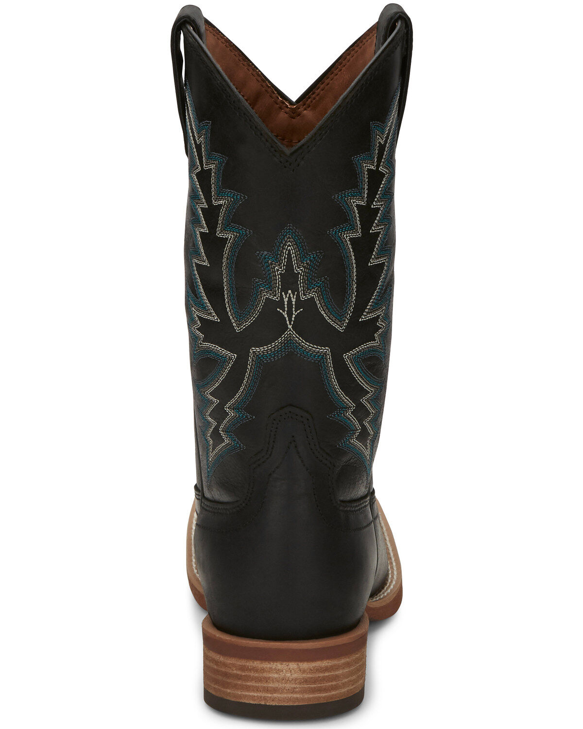 Image #4 - Justin Men's Tallyman Black Western Boots - Wide Square Toe, , hi-res