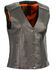 Image #1 - Milwaukee Leather Women's Phoenix Stud Embroidered Snap Front Vest - 3X, , hi-res