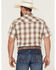 Image #4 - Tin Haul Men's Buffalo Dobby Large Plaid Short Sleeve Pearl Snap Western Shirt , Grey, hi-res