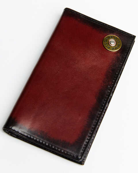 Nocona Men's 12 Gauge Checkbook Wallet, Brown, hi-res
