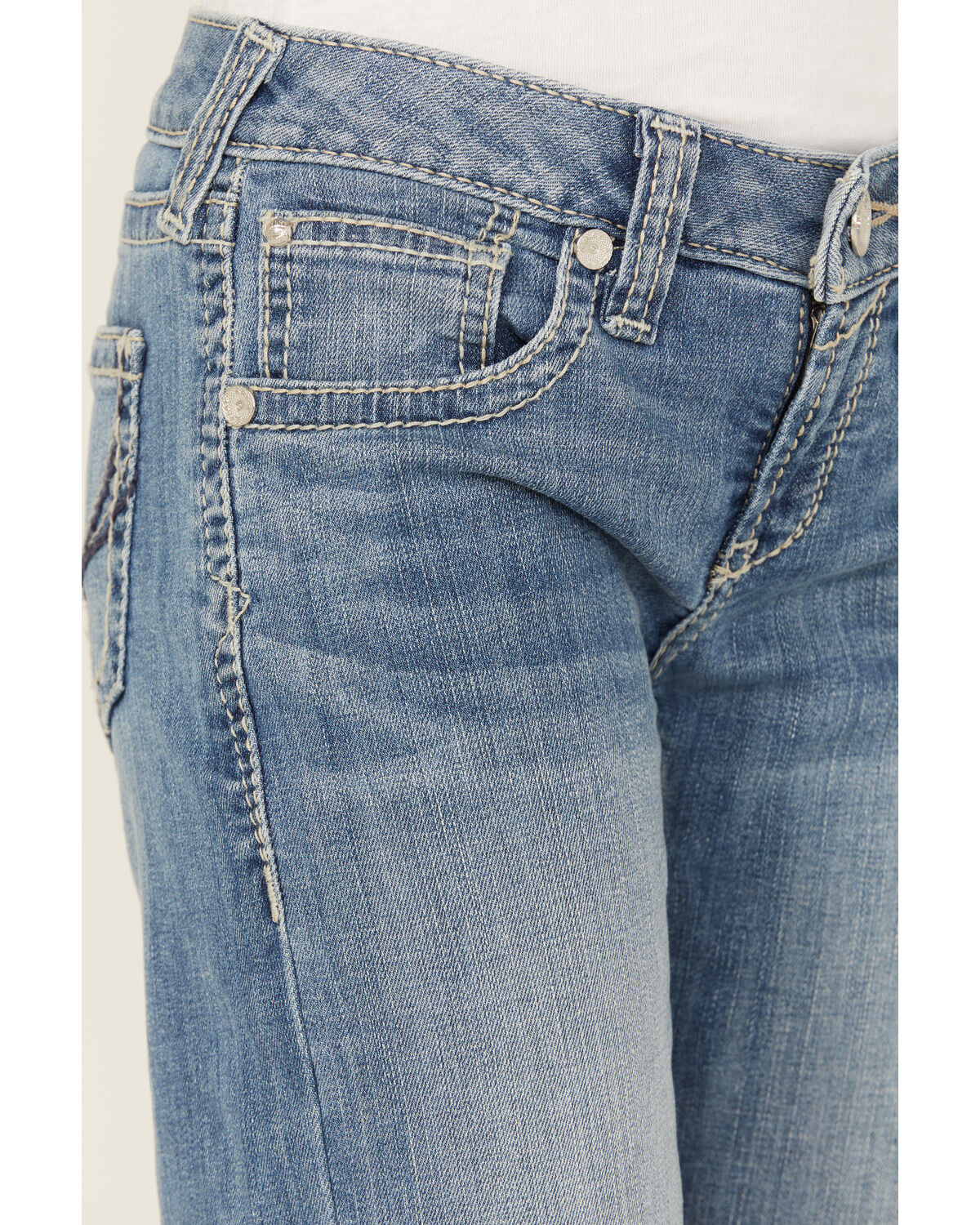 Product Name:  Ariat Girls' Medium Wash Tennesse Bootcut Denim Jeans