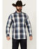 Image #1 - Cody James Men's Gallop Plaid Print Long Sleeve Button-Down Stretch Western Shirt - Tall, White, hi-res