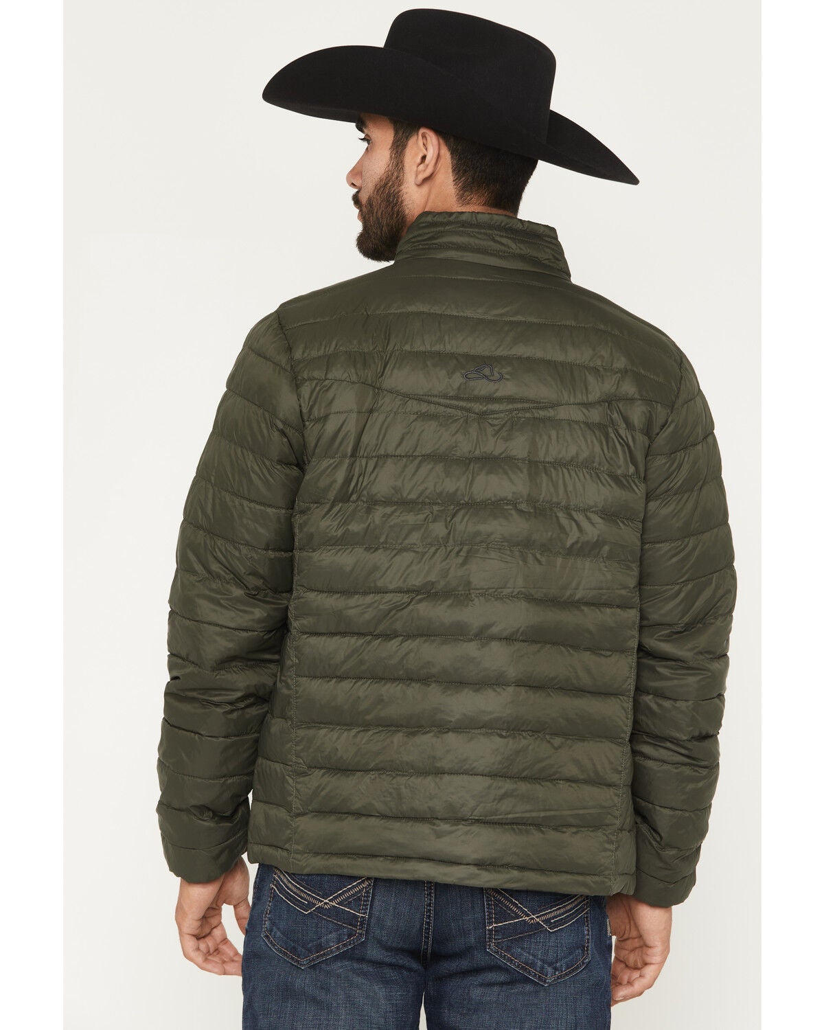 Image #4 - Resistol Men's Cold Bloq Puffer Jacket, Green, hi-res