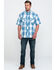 Image #6 - Resistol Men's Biscayne Large Plaid Short Sleeve Western Shirt, , hi-res