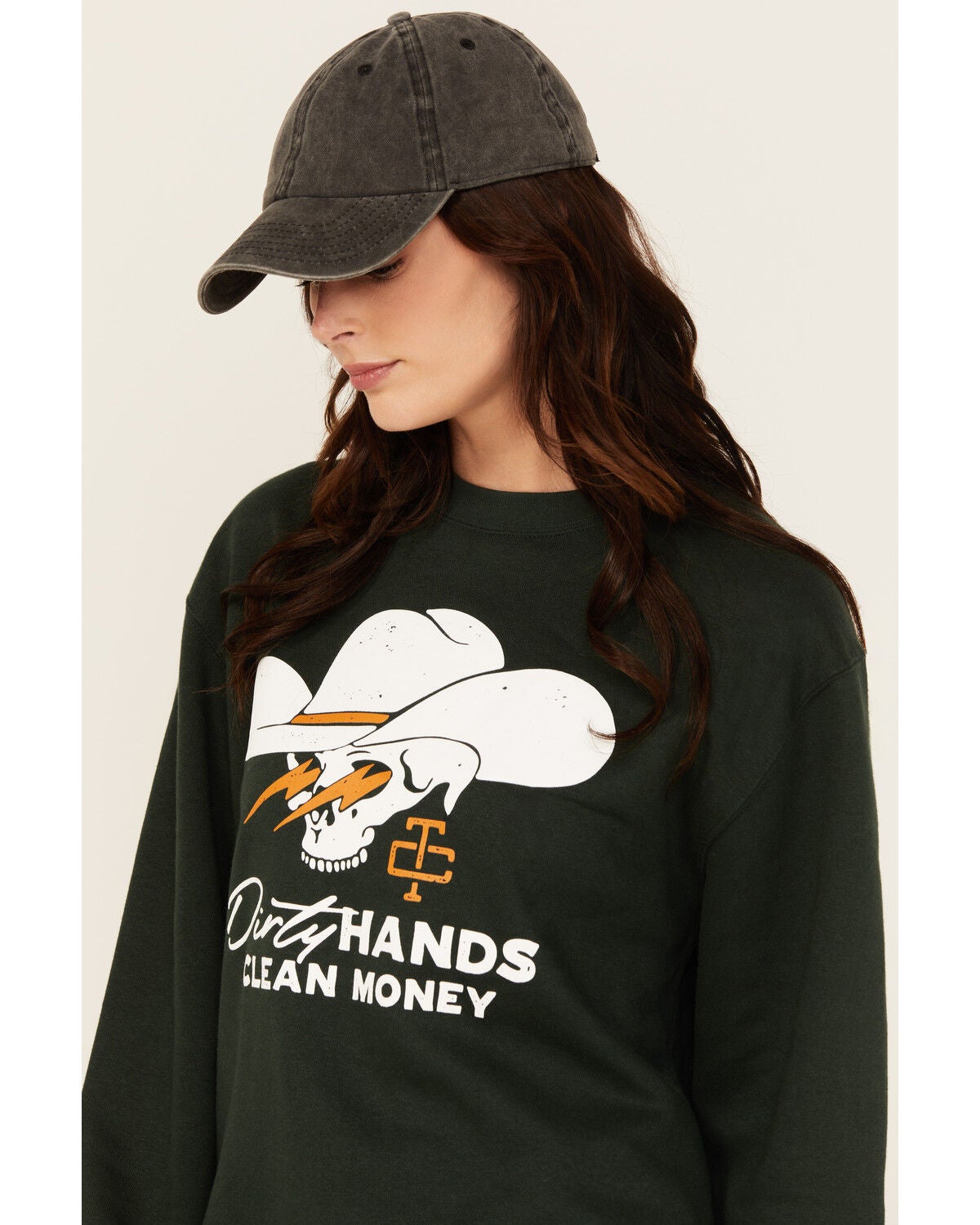 Troll Co Women's Savage Crewneck Sweatshirt, Green