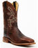 Image #1 - Justin Men's Bent Rail Bender Performance Western Boots - Broad Square Toe, Chocolate, hi-res