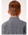 Roper Boys' Amarillo Floral Print Long Sleeve Western Button Down Shirt, Blue, hi-res