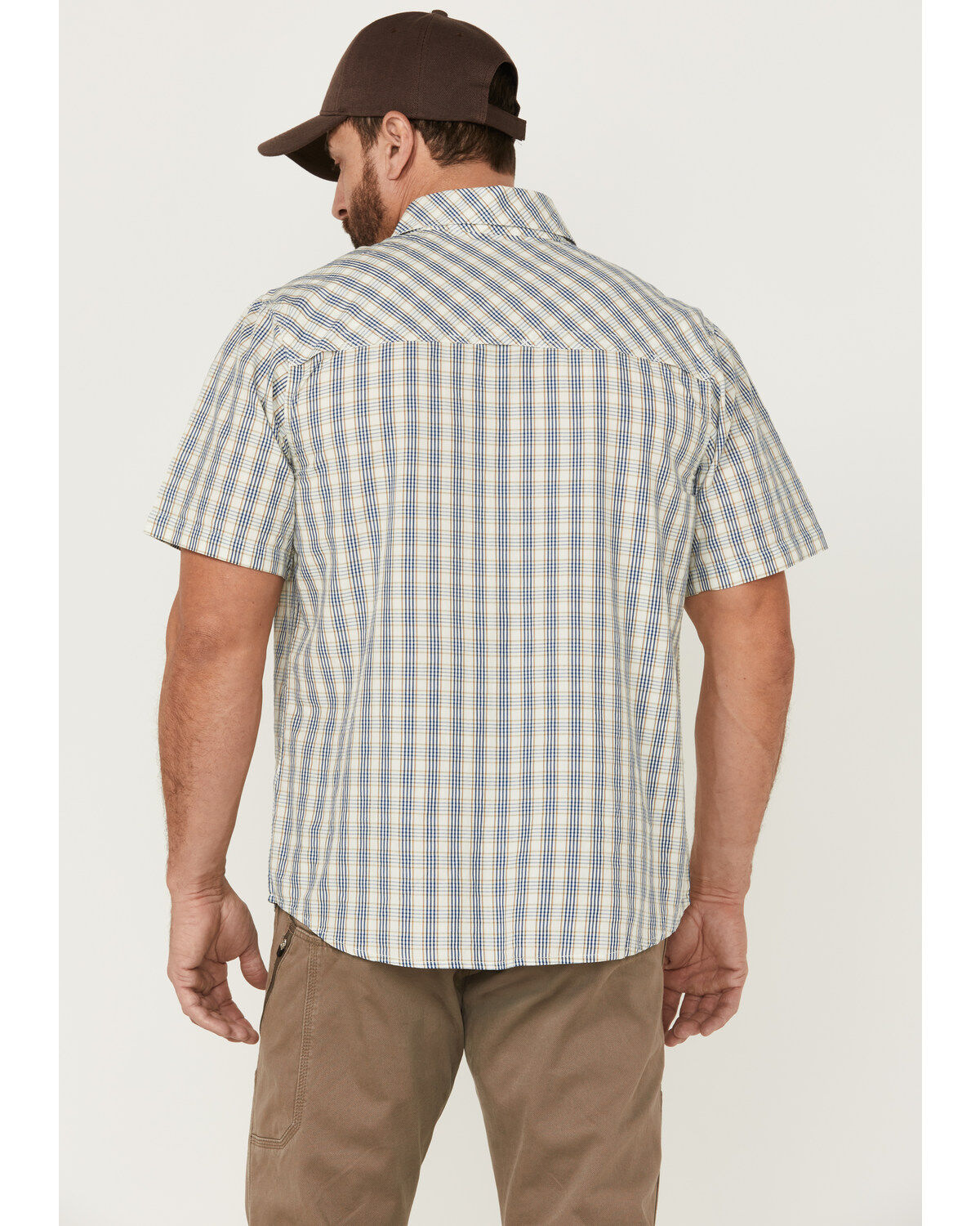 Image #4 - Resistol Men's Malone Small Plaid Short Sleeve Button Down Western Shirt, , hi-res