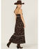 Cleo + Wolf Women's Dark Brown Floral Duster Dress, Dark Brown, hi-res