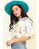 Image #5 - Miss Me Women's Cream Floral Button Down Ruffle Top, , hi-res