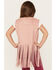 Fornia Girls' Fringe Faux Suede Vest, Pink, hi-res