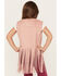 Image #4 - Fornia Girls' Fringe Faux Suede Vest, Pink, hi-res