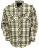 Image #1 - Outback Trading Co Men's Beau Plaid Print Long Sleeve Thermal Lined Western Shirt, Grey, hi-res