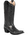 Image #1 - Circle G Women's Cross Embroidered Western Boots, Black, hi-res
