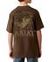 Image #2 - Ariat Boys' Rocky Bull Short Sleeve Graphic T-Shirt, Brown, hi-res