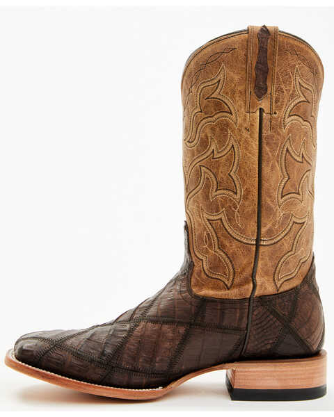 Image #3 - Cody James Men's Exotic Caiman Western Boots - Broad Square Toe , Brown, hi-res