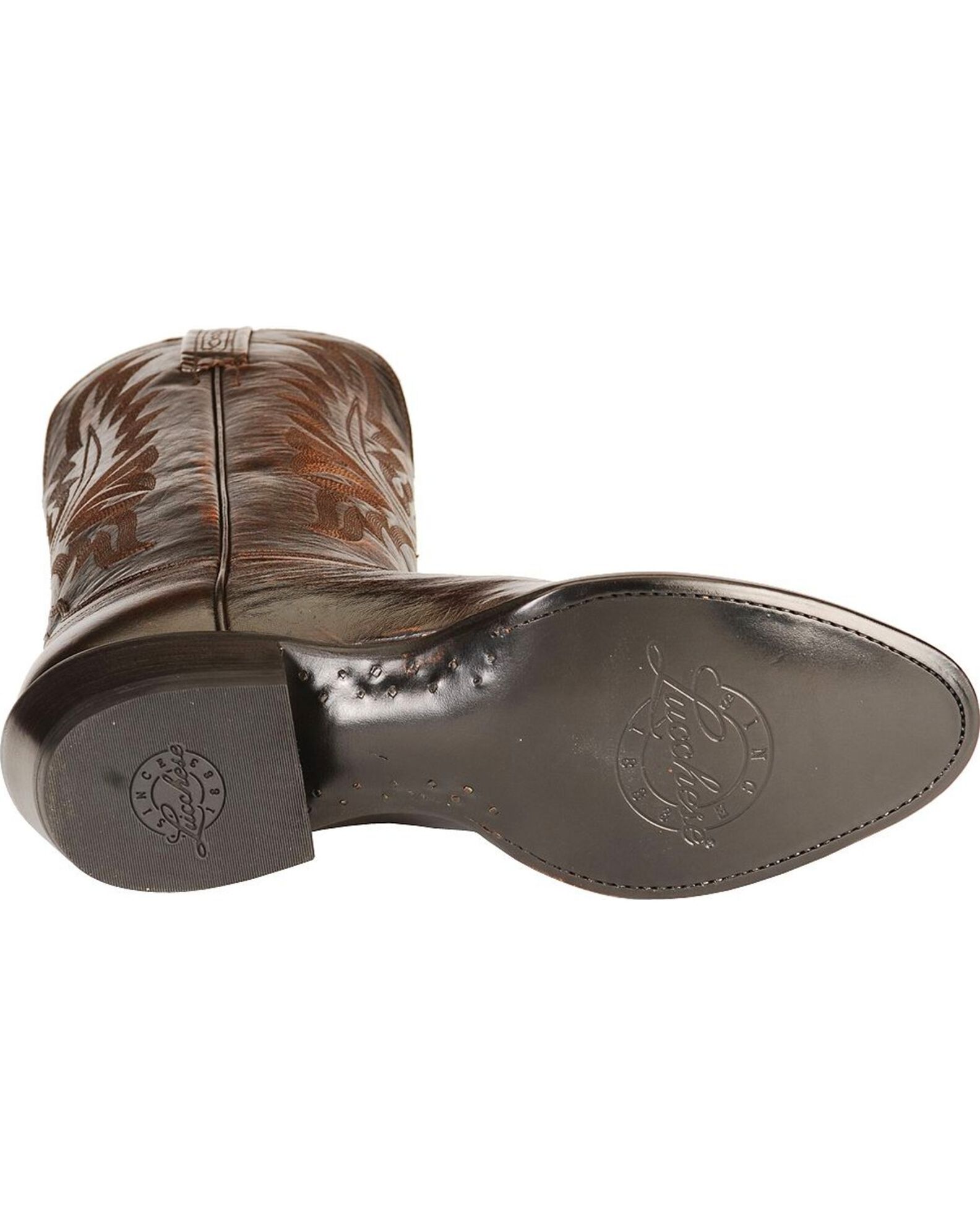 Lucchese Handmade Lonestar Calf Cowboy Boots Medium Toe Boot Barn