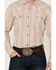 Image #3 - Cody James Men's Tough Guy Dobby Striped Print Long Sleeve Snap Western Shirt, Cream, hi-res