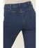 Image #4 - Wrangler X Lainey Wilson Women's Dark Wash High Rise Moonlight Bare Back Pintuck Flare Stretch Denim Jeans, Dark Wash, hi-res