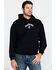 Jack Daniel's Men's Logo Hooded Sweatshirt , Black, hi-res