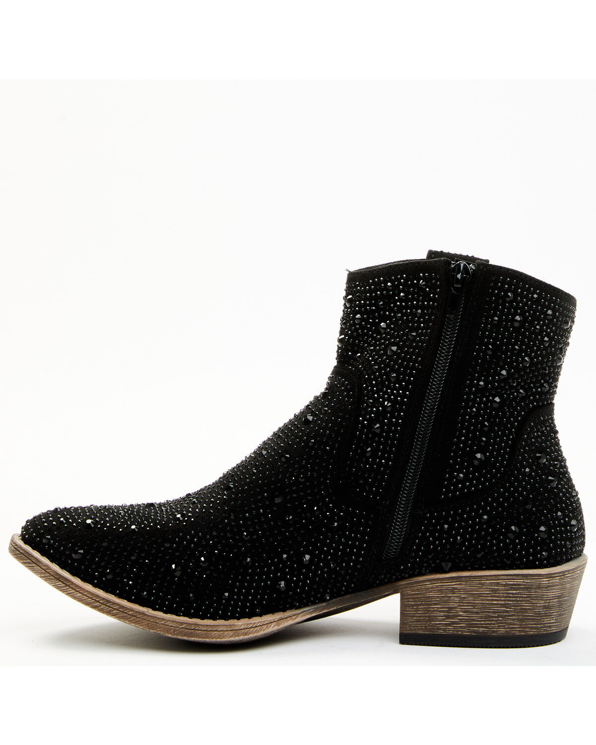 Image #3 - Very G Women's Kady Low 2 Western Booties - Round Toe, Black, hi-res