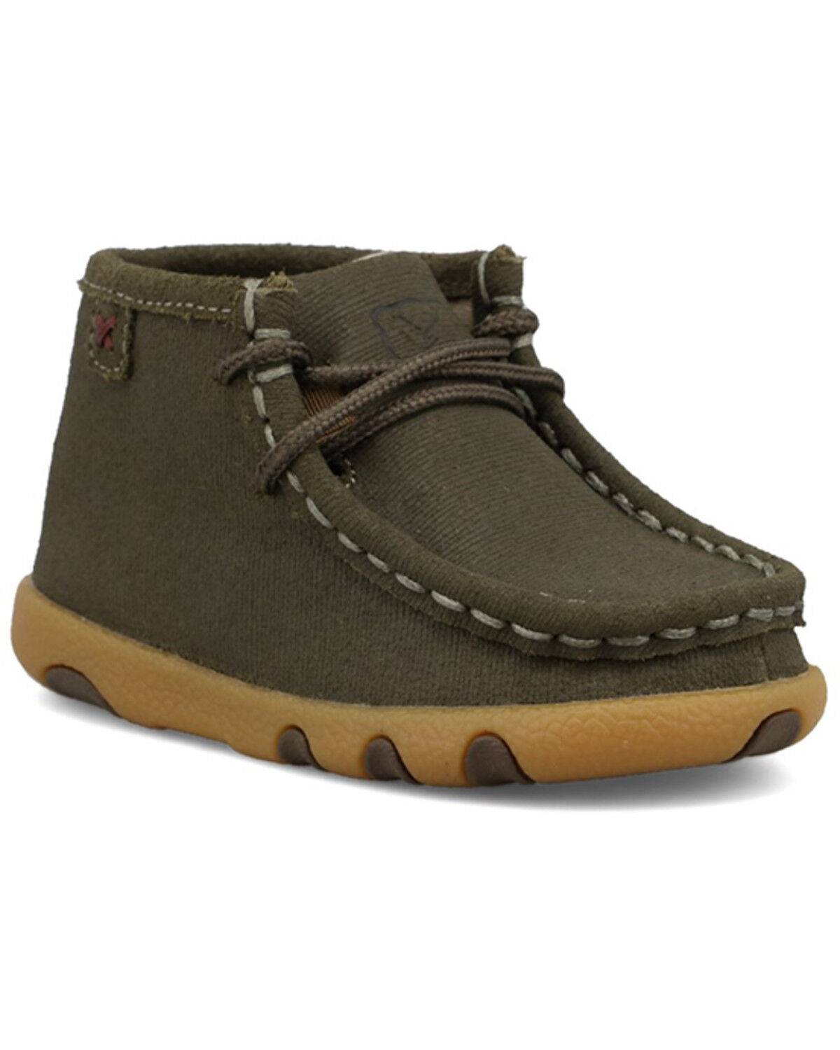 Image #1 - Twisted X Infant Boys' Driving Casual Shoes - Moc Toe, Taupe, hi-res
