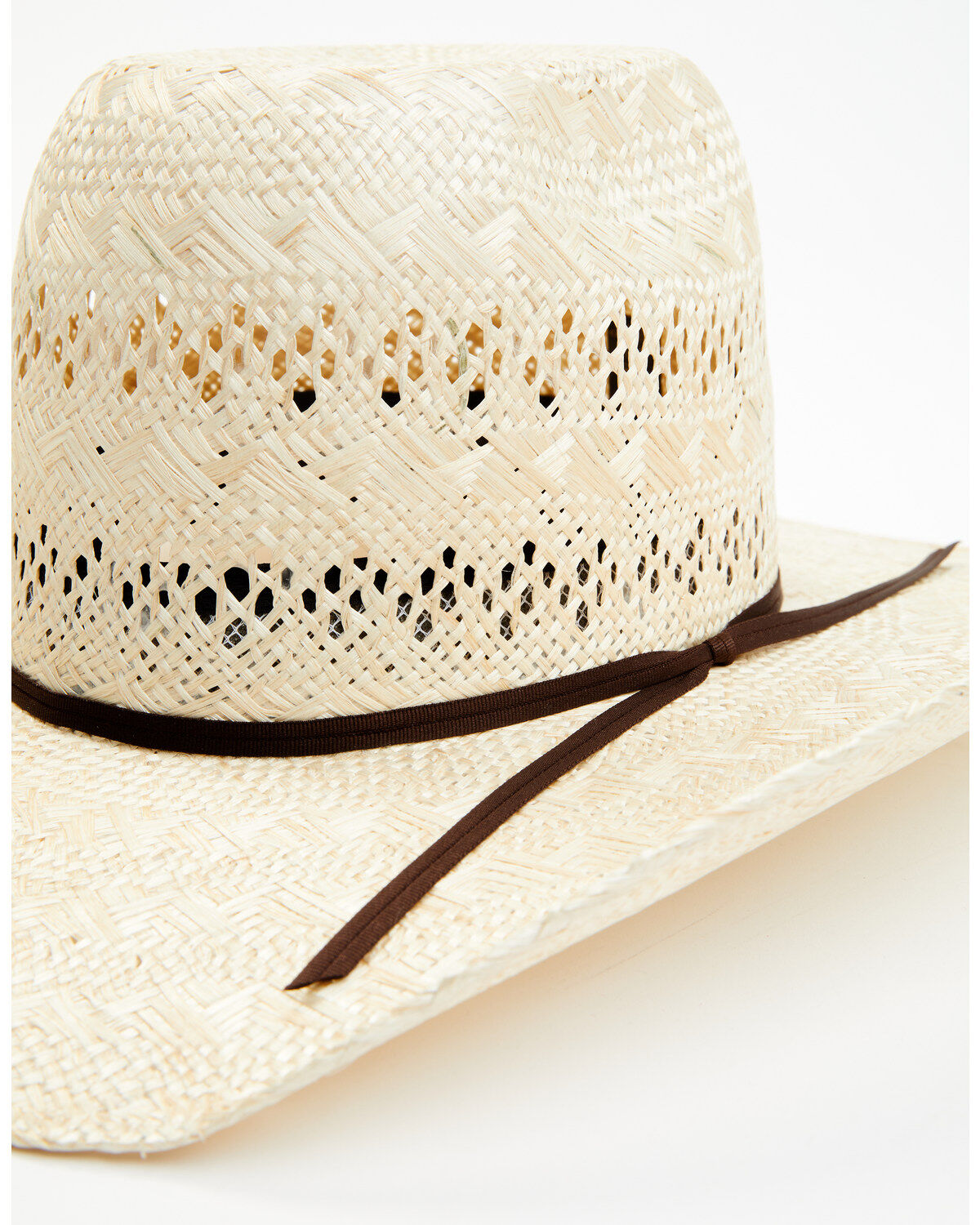 Image #2 - Rodeo King Ramie 25X Straw Cowboy Hat, Natural, hi-res