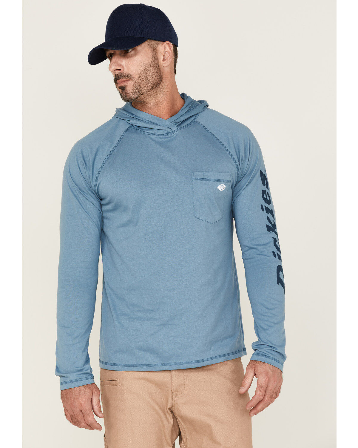 Image #1 - Dickies Men's Cooling Long Sleeve Performance Sun Hooded Work Shirt, , hi-res