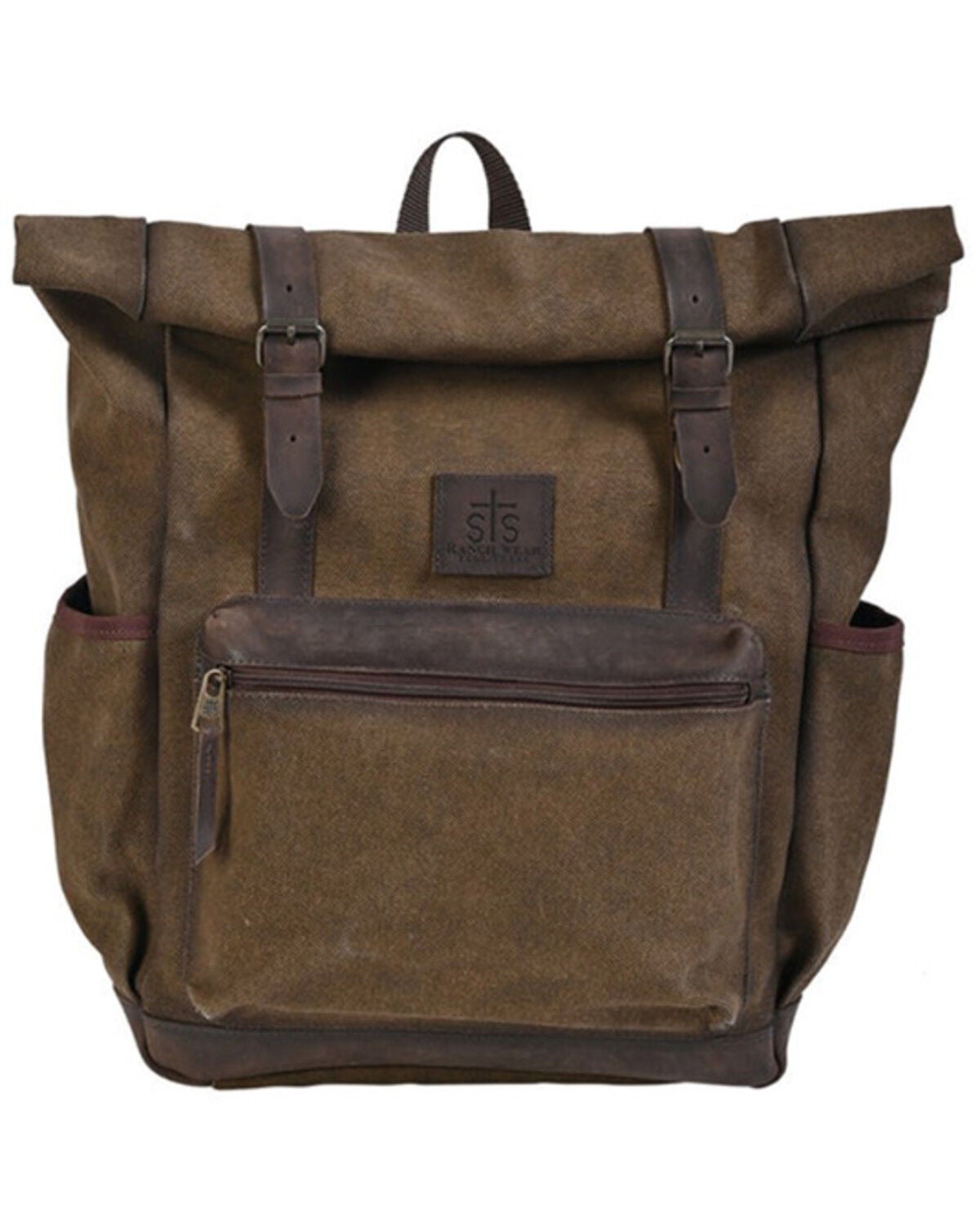STS Ranchwear By Carroll Trailblazer Jeremiah Roll Backpack, Brown