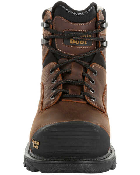 Image #5 - Georgia Boot Men's Rumbler Waterproof Work Boots - Composite Toe, Brown, hi-res