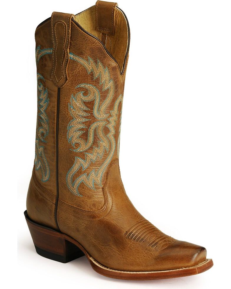 Nocona Women's Old West Western Boots, Tan, hi-res