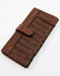 Cleo + Wolf Women's Basketweave Leather Wallet, Brown, hi-res