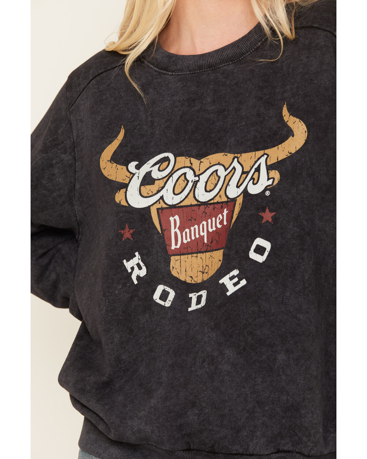 Image #3 - Coors Women's Banquet Logo Graphic Crewneck Sweatshirt, Black, hi-res