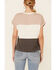 Image #4 - Wishlist Women's Wide Stripe Colorblock Dolman Short Sleeve Top, Taupe, hi-res