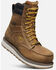 Image #1 - Keen Men's Cincinnati 8" Lace-Up Waterproof Wedge Work Boots - Carbon Fiber Toe, Brown, hi-res
