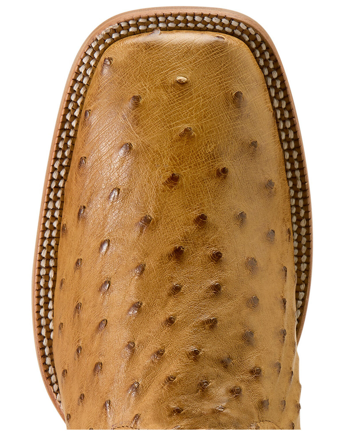 Image #6 - Ariat Men's Classic Cash Exotic Ostrich Western Boots - Broad Square Toe, Tan, hi-res