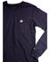 Image #3 - Carhartt Women's FR Force Solid Long Sleeve Work Shirt, Navy, hi-res