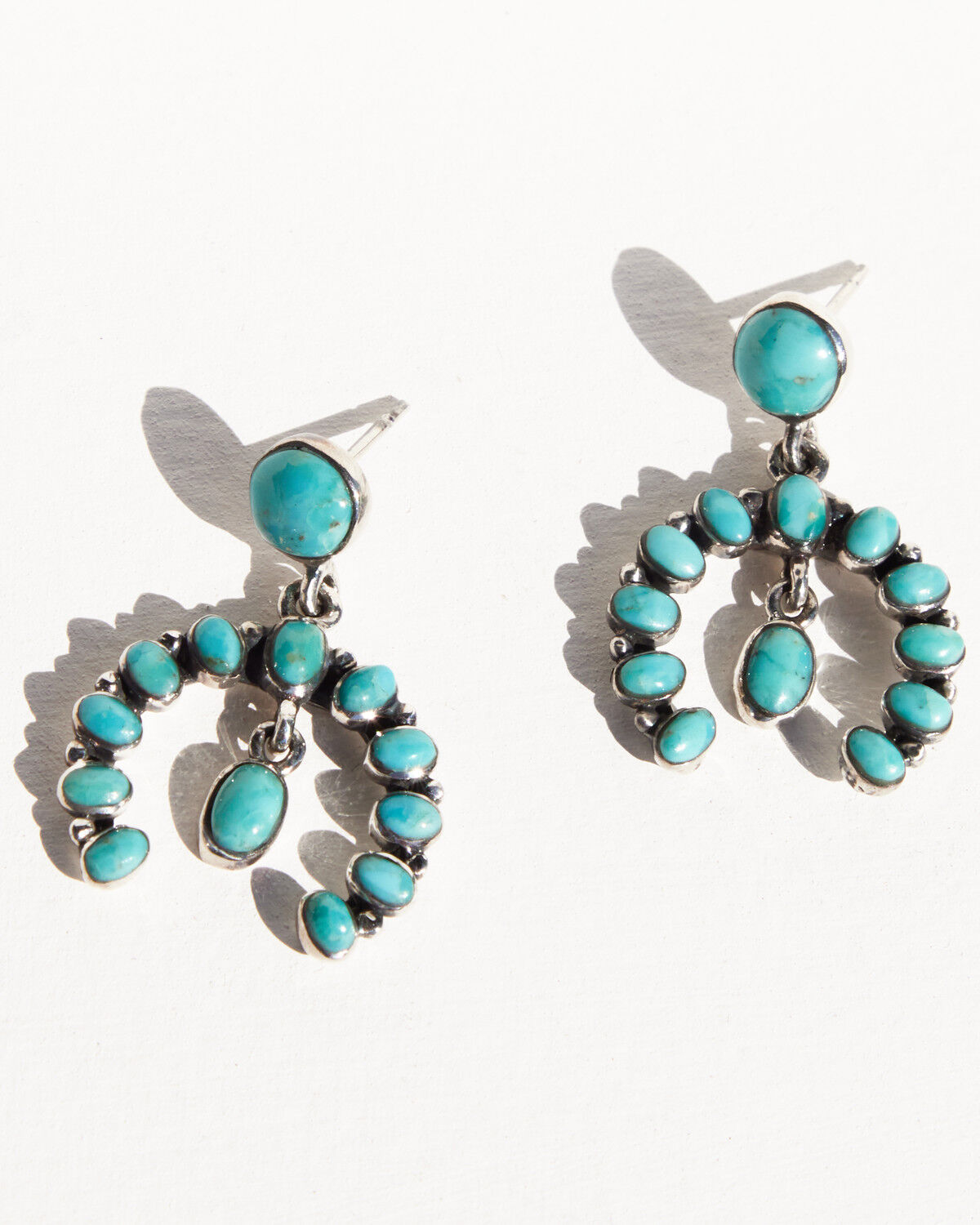 Image #3 - Paige Wallace Women's Turquoise Naja Earrings, Silver, hi-res