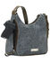 Image #2 - American West Annie's Secret Zip Top Shoulder Bag, Blue, hi-res