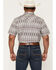 Image #4 - Gibson Trading Co Men's Static Flow Floral Print Short Sleeve Snap Western Shirt, Grey, hi-res