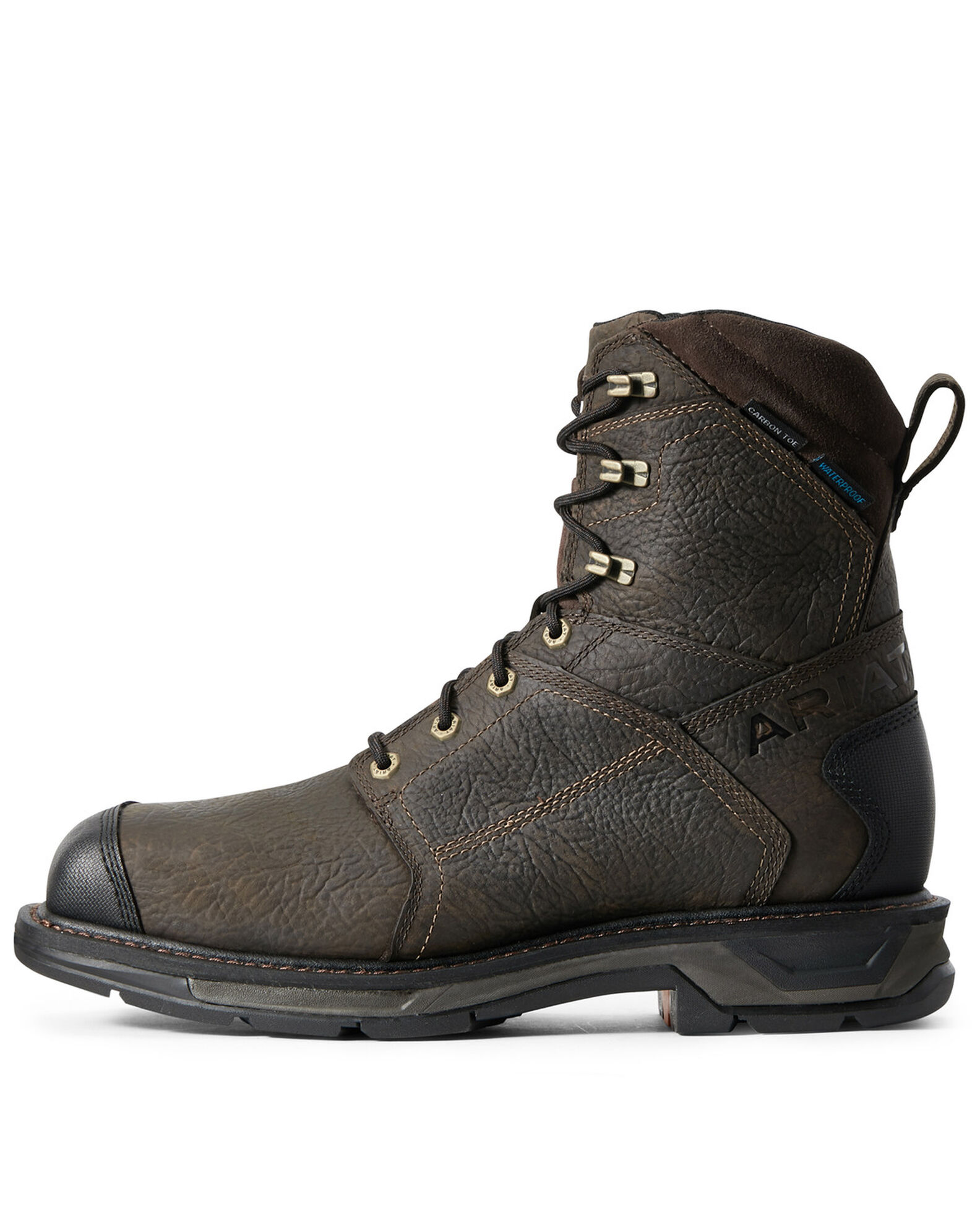 Waterproof work boots with side zipper on sale