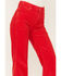 Image #2 - Wrangler Women's Wanderer Corduroy High Rise Flare Jeans, Red, hi-res