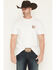 Image #1 - Brixton Men's Boot Barn Exclusive Highline Short Sleeve Graphic T-Shirt, White, hi-res