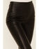 Image #2 - Free People Women's Black Spitfire Stacked Faux Leather Skinny Pants, , hi-res