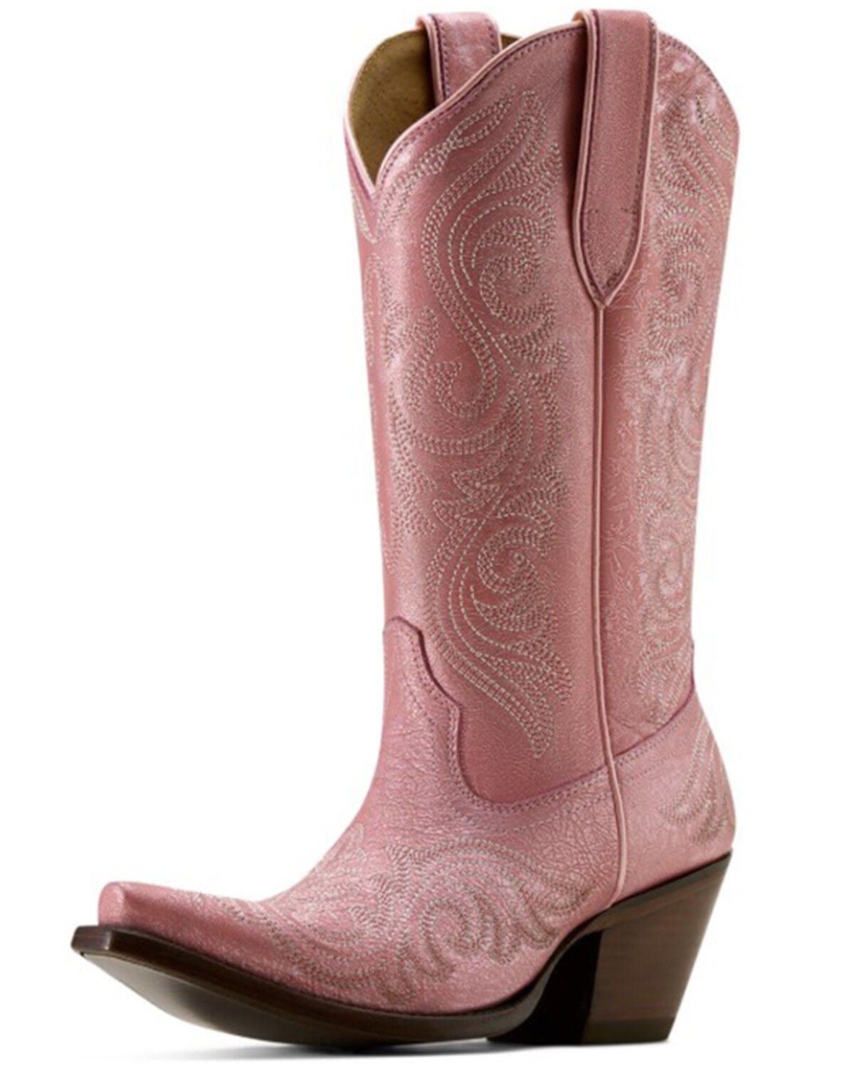 Image #3 - Ariat Women's Amora Western Boots - Snip Toe, Pink, hi-res