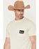 Image #3 - Modelo Men's Logo Short Sleeve Graphic T-Shirt, Natural, hi-res