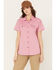 Image #1 - Ariat Women's Rebar VentTEK Short Sleeve Button Down Western Work Shirt, Cherry, hi-res